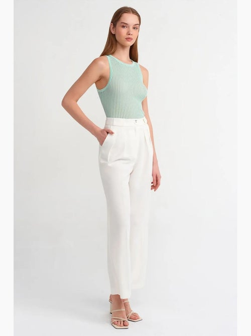 Blouse en maille côtelée sans manches dilvin - Kiabi Blouse en maille côtelée sans manches dilvin - Kiabi
