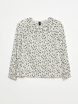Blouse en maille crêpe avec col élastiqué - So Easy