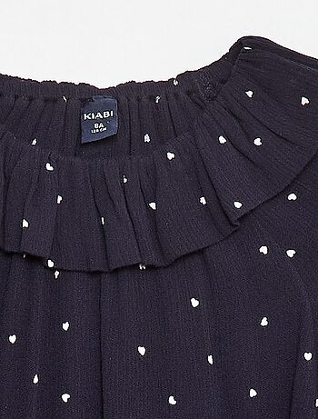 Blouse en maille crêpe avec col élastiqué - So Easy