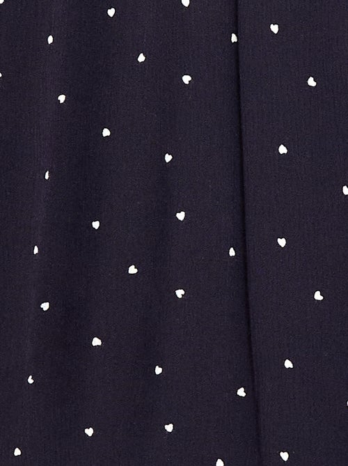 Blouse en maille crêpe avec col élastiqué - So Easy - Kiabi