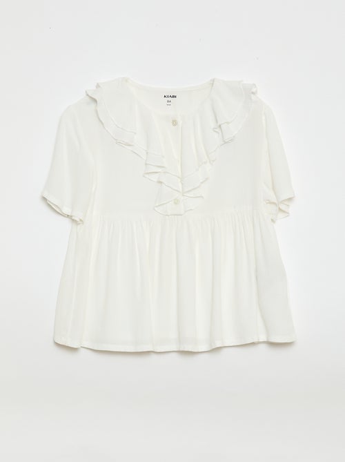 Blouse en maille légère à motif - Kiabi