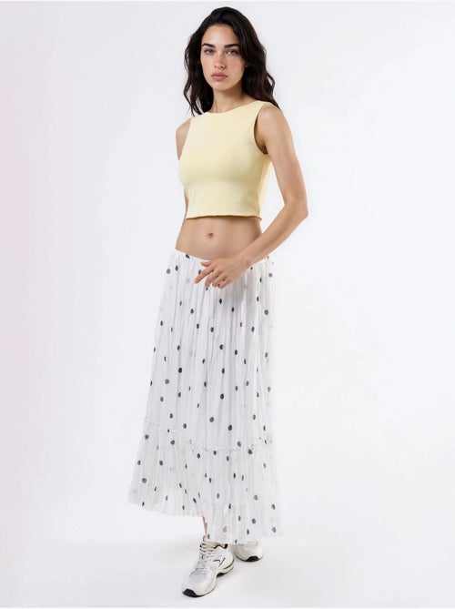 Blouse en maille sans manches à col bateau busem - Kiabi Blouse en maille sans manches à col bateau busem - Kiabi