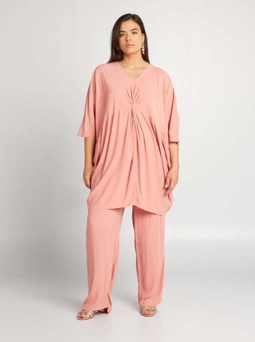 Blouse en matière crêpée - Kiabi