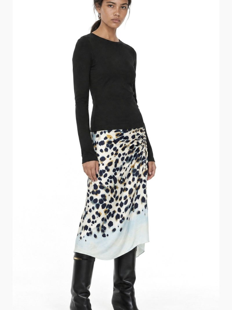 Blouse en mélange de coton busem Noir - Kiabi
