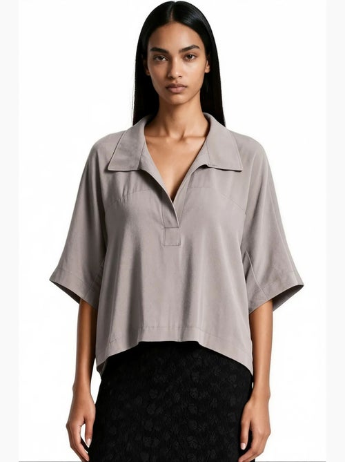 Blouse en mélange de modal busem - Kiabi Blouse en mélange de modal busem - Kiabi