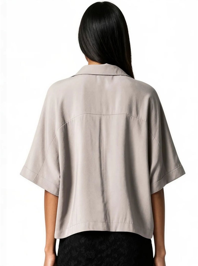 Blouse en mélange de modal busem Mauve - Kiabi