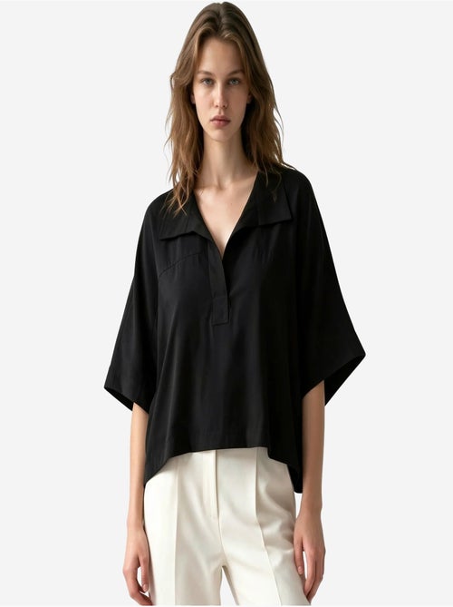 Blouse en mélange de modal busem - Kiabi Blouse en mélange de modal busem - Kiabi