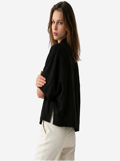 Blouse en mélange de modal busem - Kiabi Blouse en mélange de modal busem - Kiabi
