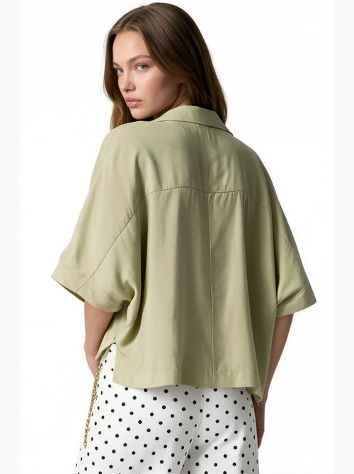 Blouse en mélange de modal busem - Kiabi Blouse en mélange de modal busem - Kiabi