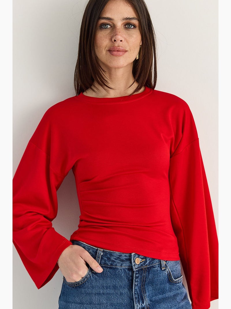 Blouse en modal lucci Rouge - Kiabi