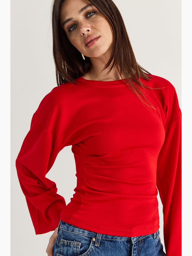 Blouse en modal lucci Rouge - Kiabi