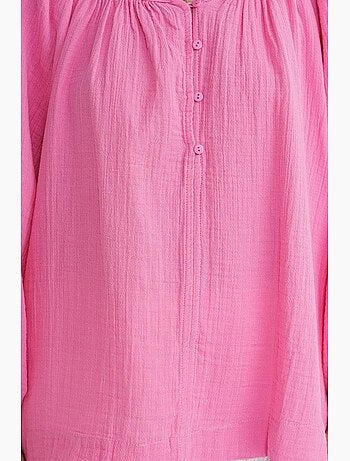 Blouse en mousseline boutonnée mixray
