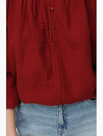 Blouse en mousseline boutonnée mixray