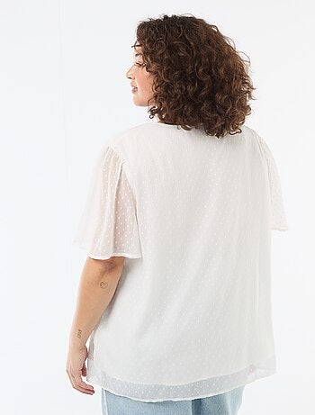 Blouse en plumetis