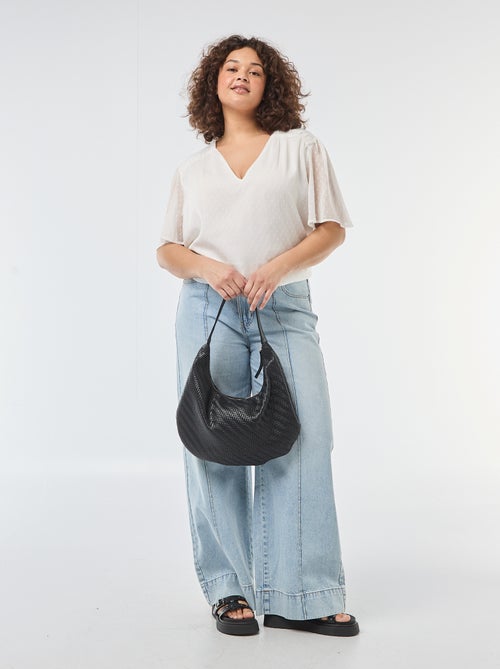 Blouse en plumetis - Kiabi