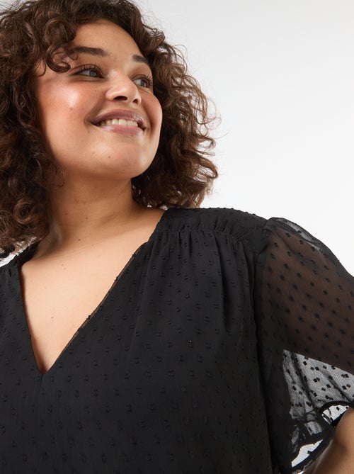 Blouse en plumetis - Kiabi