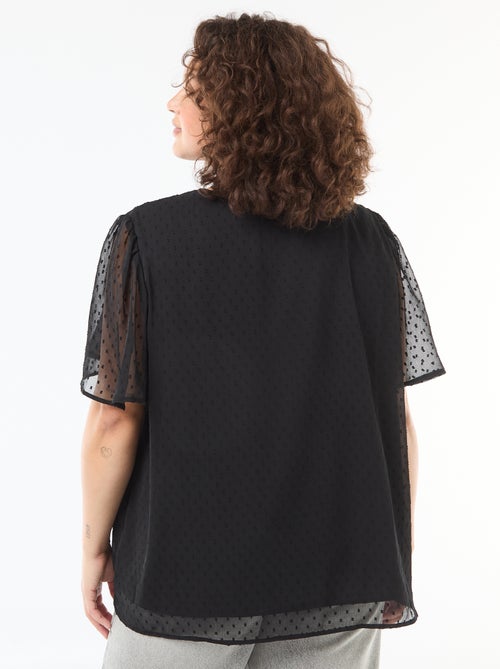 Blouse en plumetis - Kiabi