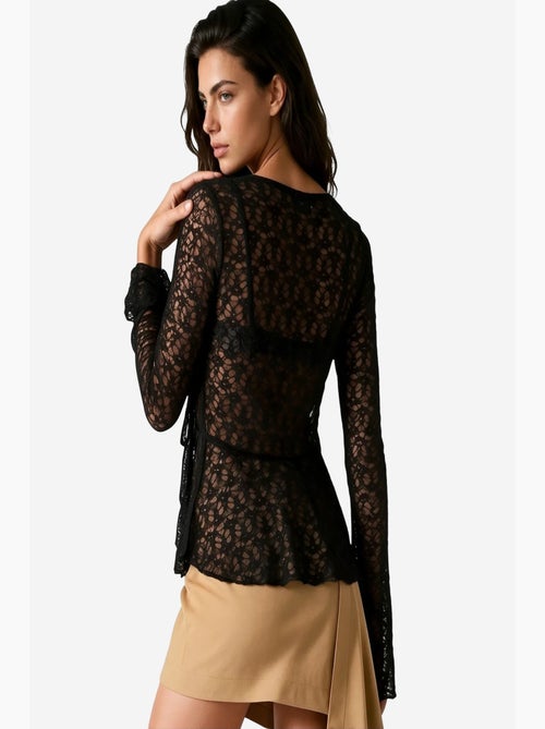 Blouse en polyamide et élasthanne busem - Kiabi Blouse en polyamide et élasthanne busem - Kiabi