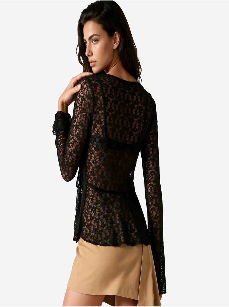 Blouse en polyamide et élasthanne busem Noir - Kiabi