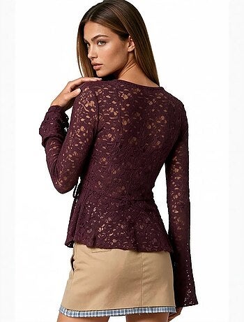 Blouse en polyamide et élasthanne busem
