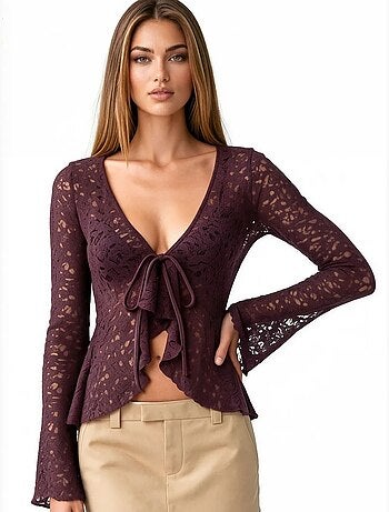 Blouse en polyamide et élasthanne busem