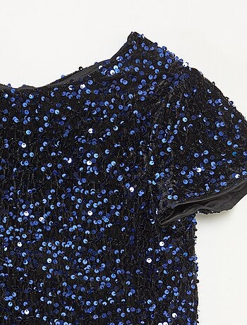 Blouse en velours sequins
