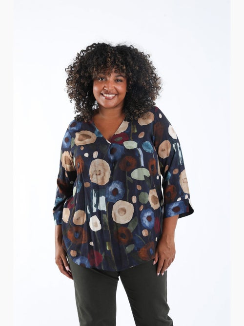 Blouse en viscose imprimé coquelicots PAPRIKA - Kiabi