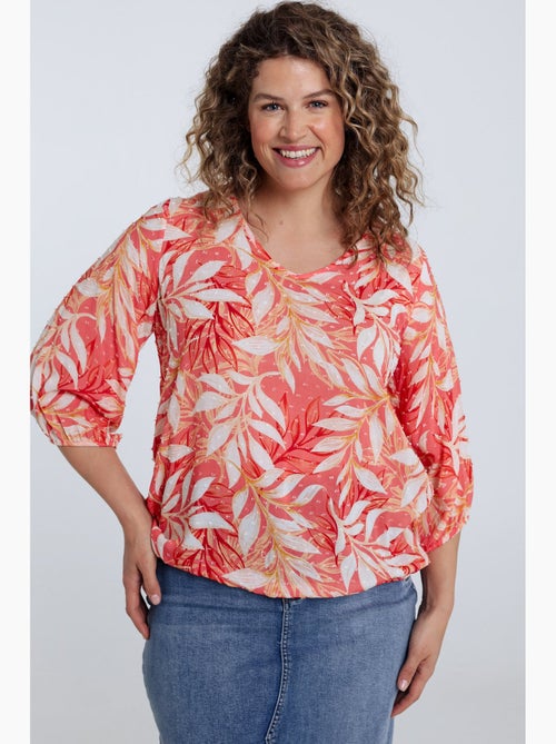 Blouse en viscose imprimé feuillage PAPRIKA - Kiabi
