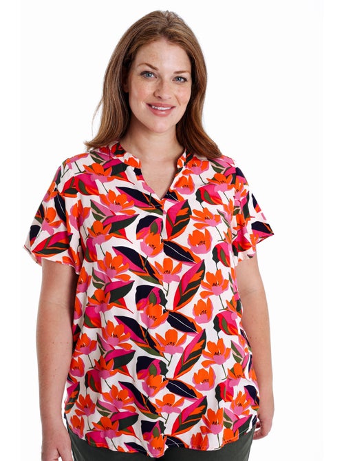 Blouse en viscose imprimé fleurs PAPRIKA - Kiabi