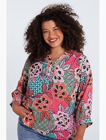 Blouse en viscose imprimé floral