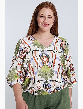 Blouse en viscose imprimé floral