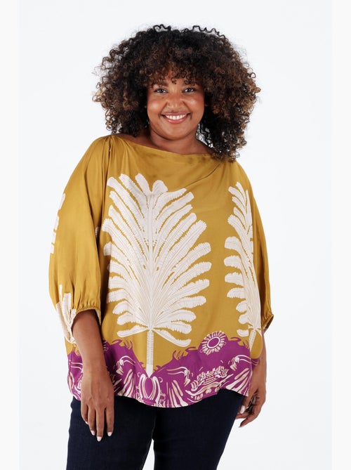 Blouse en viscose imprimé palmes PAPRIKA - Kiabi