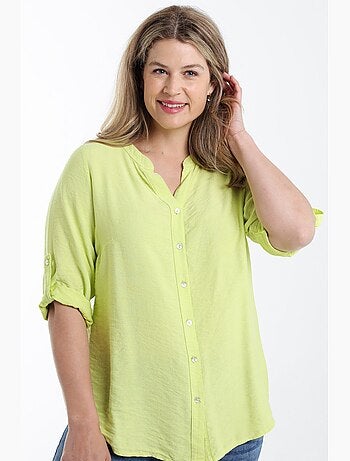 Blouse en viscose uni