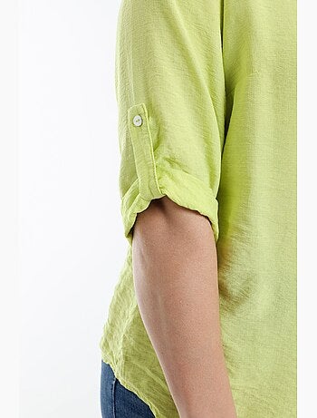 Blouse en viscose uni PAPRIKA