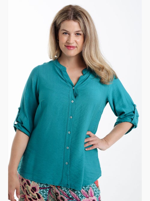 Blouse en viscose uni PAPRIKA - Kiabi