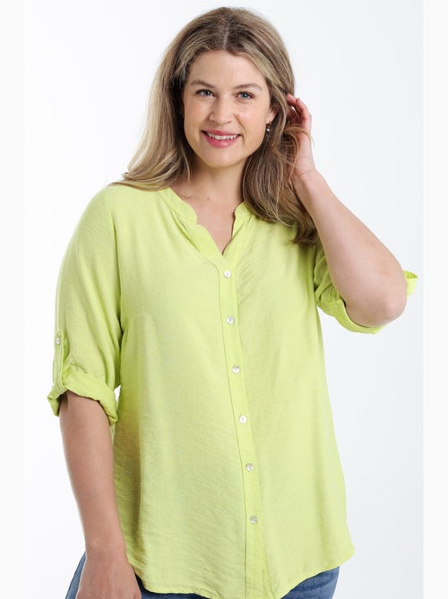 Blouse en viscose uni PAPRIKA - Kiabi