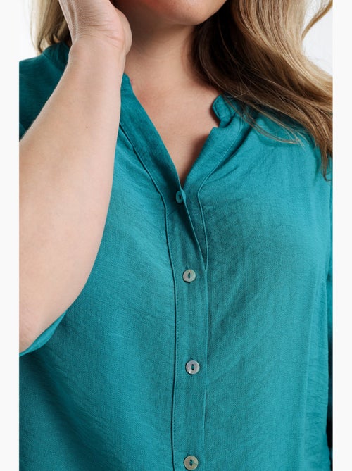 Blouse en viscose uni PAPRIKA - Kiabi