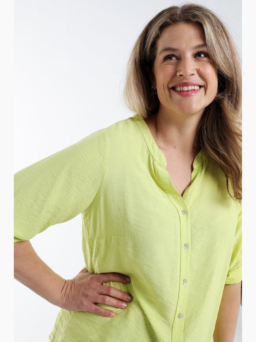 Blouse en viscose uni PAPRIKA - Kiabi