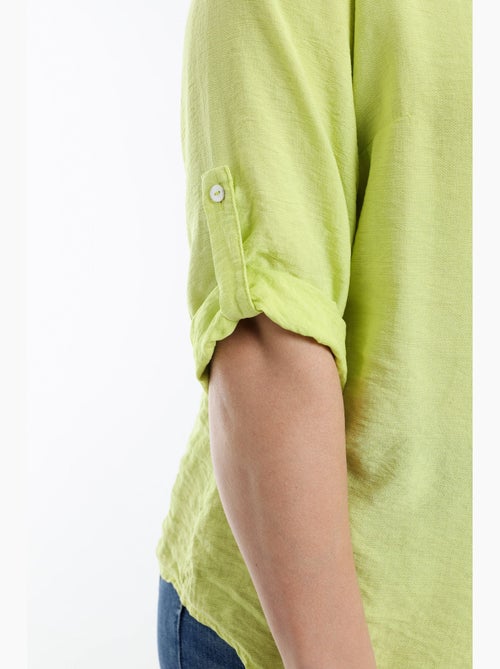 Blouse en viscose uni PAPRIKA - Kiabi