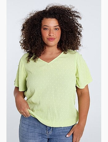 Blouse en viscose unie