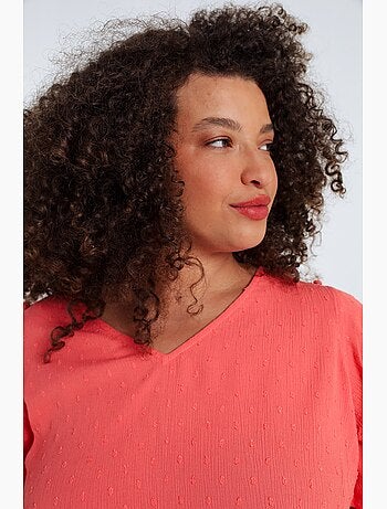 Blouse en viscose unie PAPRIKA