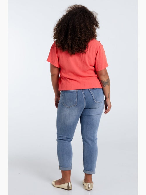 Blouse en viscose unie PAPRIKA - Kiabi