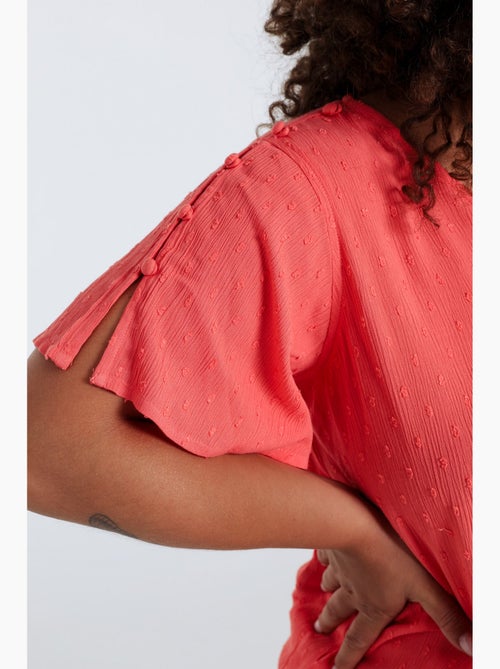 Blouse en viscose unie PAPRIKA - Kiabi