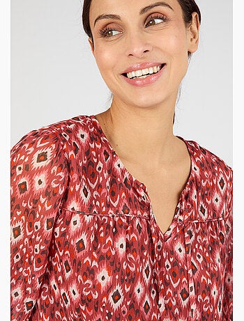 Blouse en voile imprimé - Damart