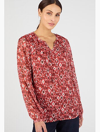 Blouse en voile imprimé - Damart
