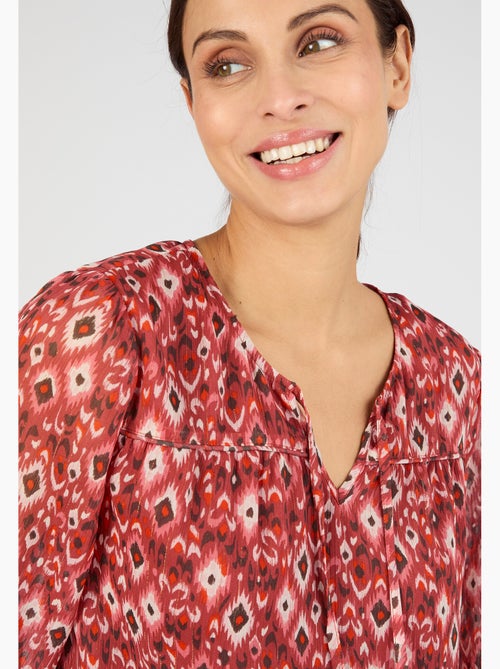 Blouse en voile imprimé - Damart - Kiabi