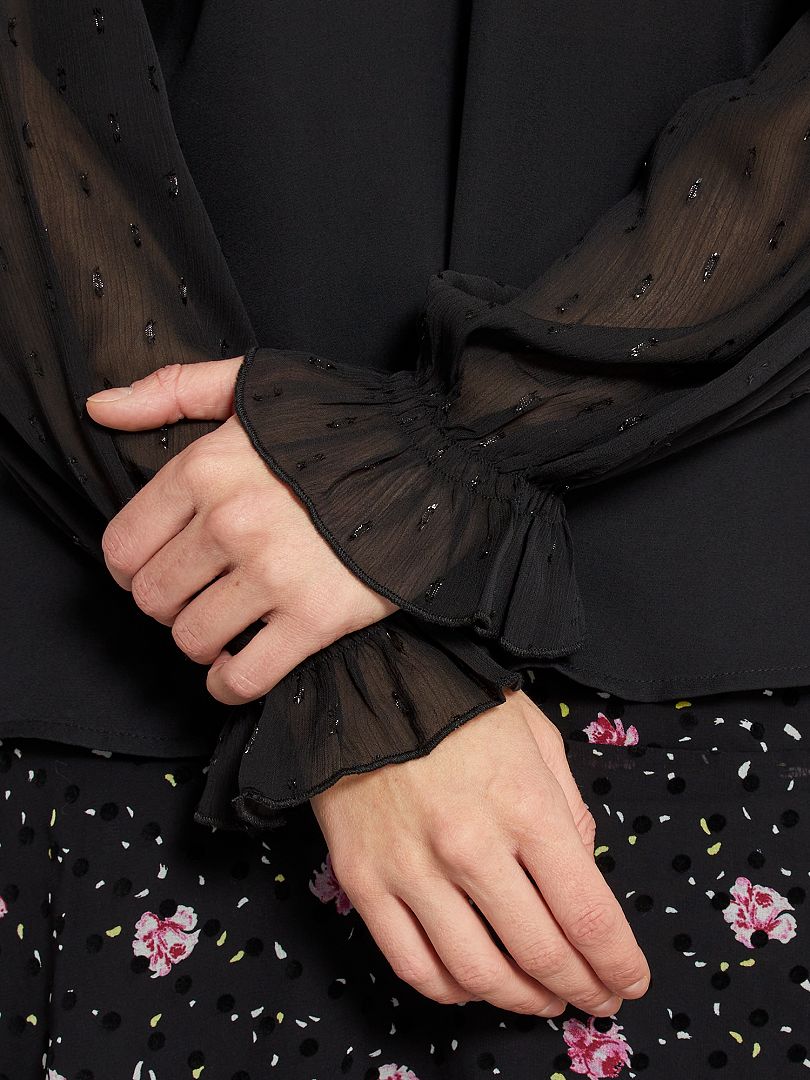 Blouse en voile transparent Nostra Santissima