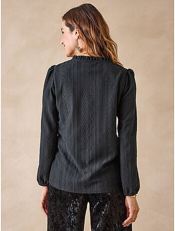 Blouse encolure fantaisie en maille - DAXON