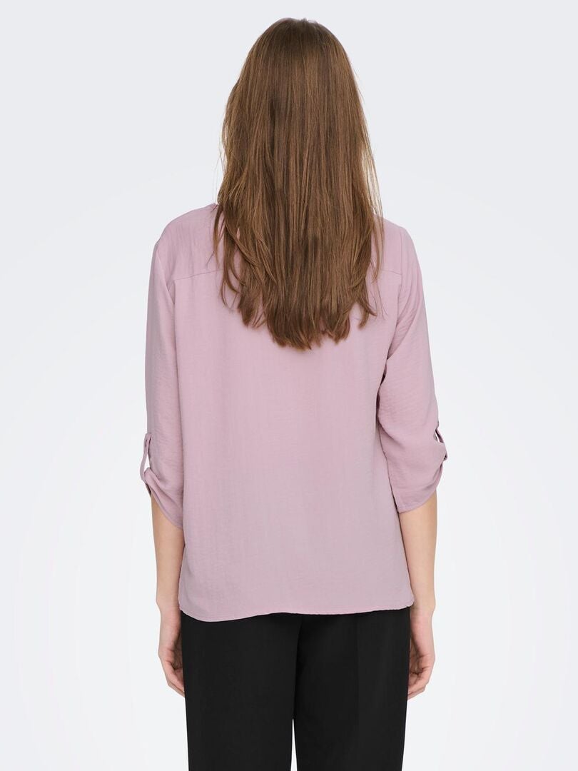 Blouse encolure V 'JDY' rose - Kiabi