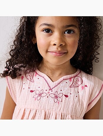Blouse enfant en gaze de coton Arizona